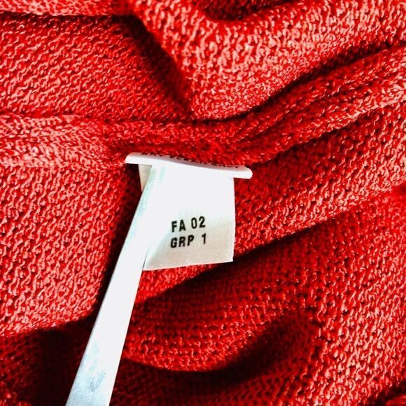 St. John Collection Terracotta Knit Pleated Front Elastic Waist Ankle Pants - Picture 3 of 9